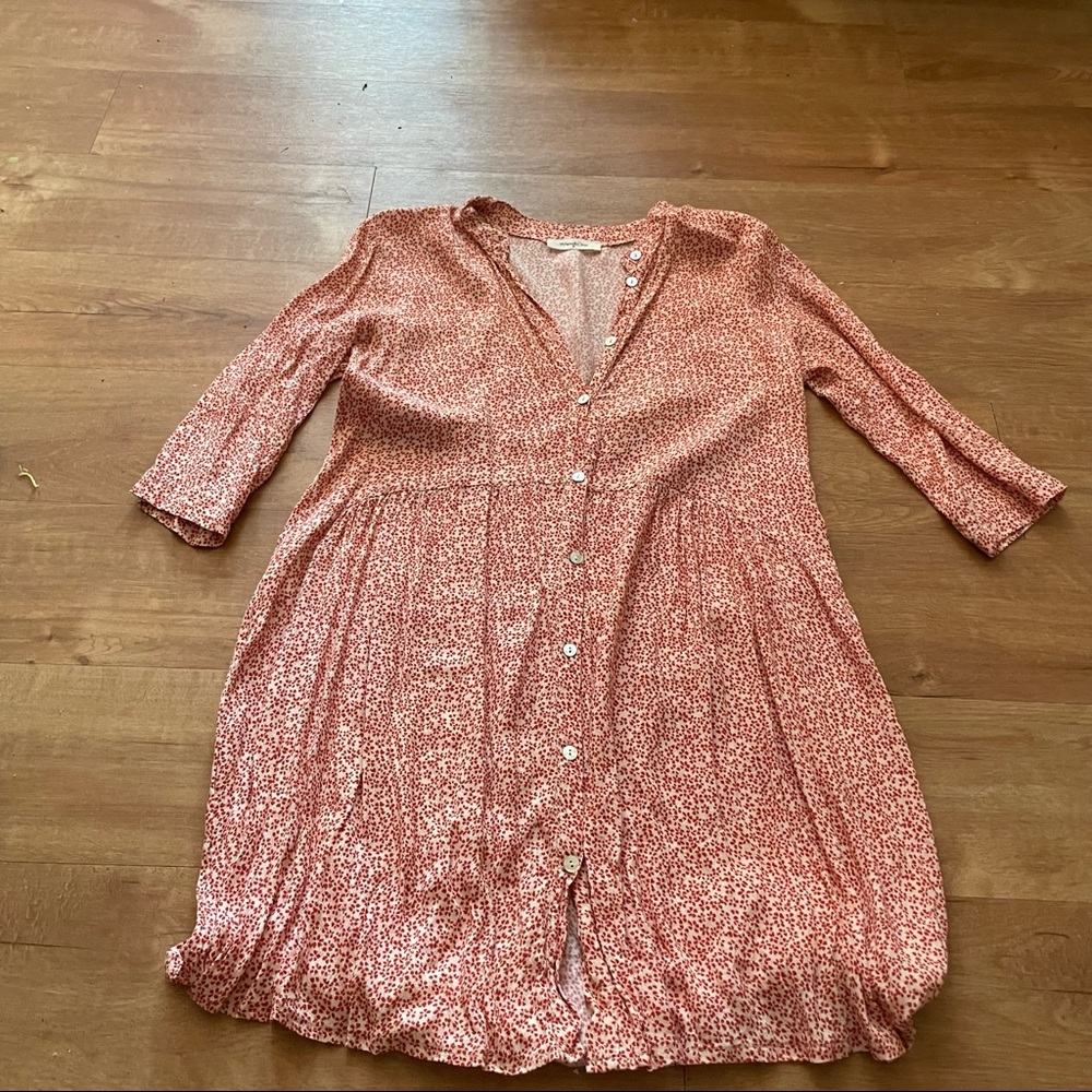 button up flowy dress